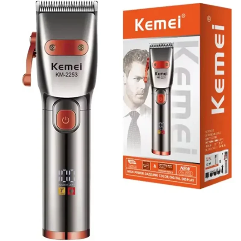 Kemei Профессиональная Беспроводная Мужская Машинка Для Стрижки Волос