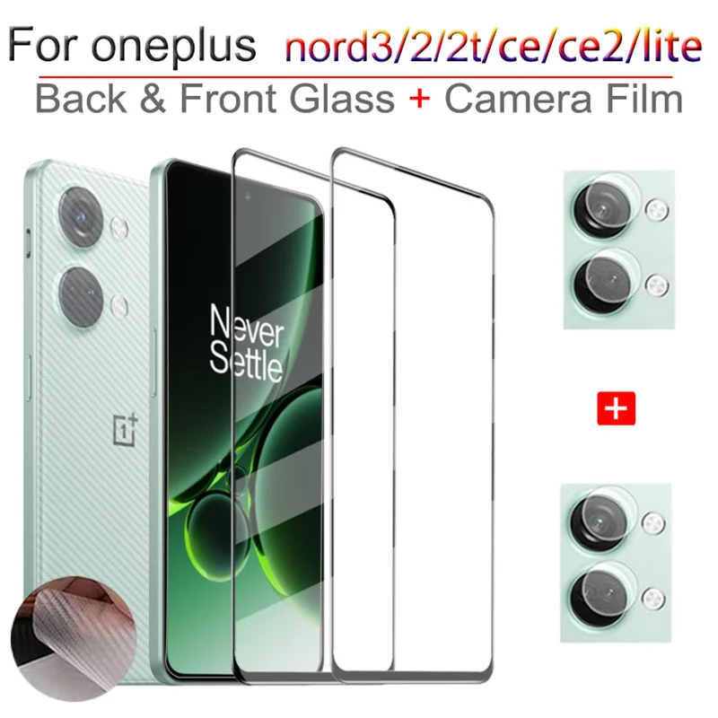 

back and front Oneplus Nord 3 screen glass nord2 5g protective glass Oneplus Nord ce2 lite camera film protector One plus Nord 3 cristal for Oneplus Nord 2t 1- 3pcs mica Oneplus Nord3 sensitive screen protector