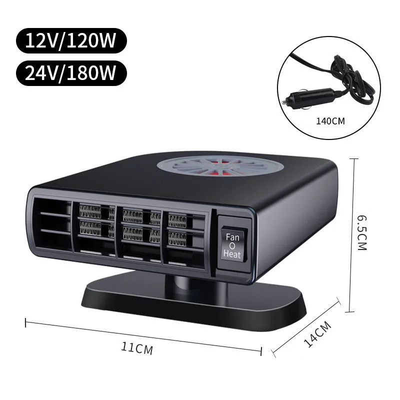 

12V 24V Car Heater Winter Defrosting Defogging Heater Fast Heat Fan Car Heater Air Purifier for Car Truck Mvp Suv