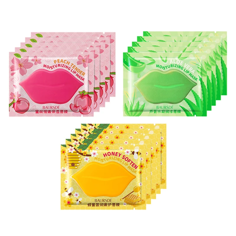 

Innicare Collagen Nourishing Lip Mask Lip Care Moisture Fruits Essence Anti Aging Wrinkle Labial Gel Patch Lips Pad Patches