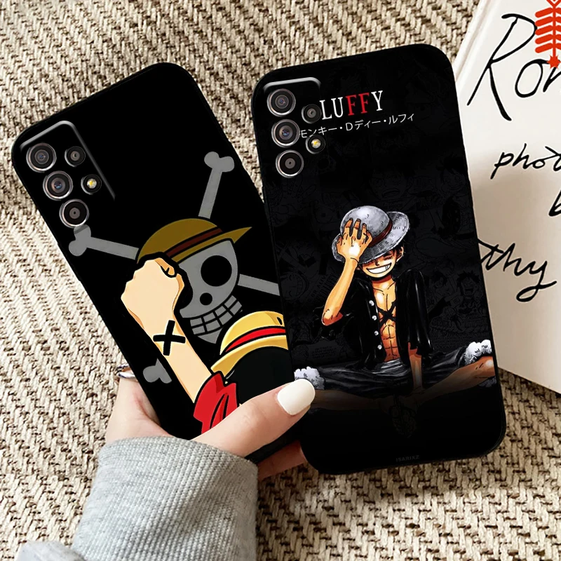 

One Piece Luffy Case For Samsung Galaxy A11 A12 A21 A21S A22 A30 A31 A32 A50 A51 A52 A70 A71 A72 5G Phone Case Back