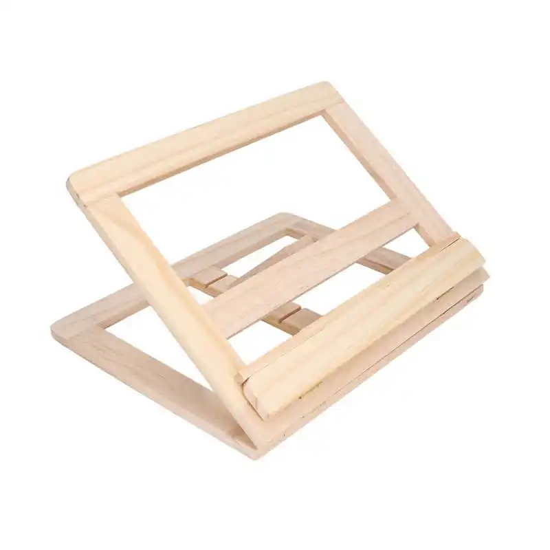 

Wood Book Holder Wooden Reading Stand DIY Design for Documents for Tablet