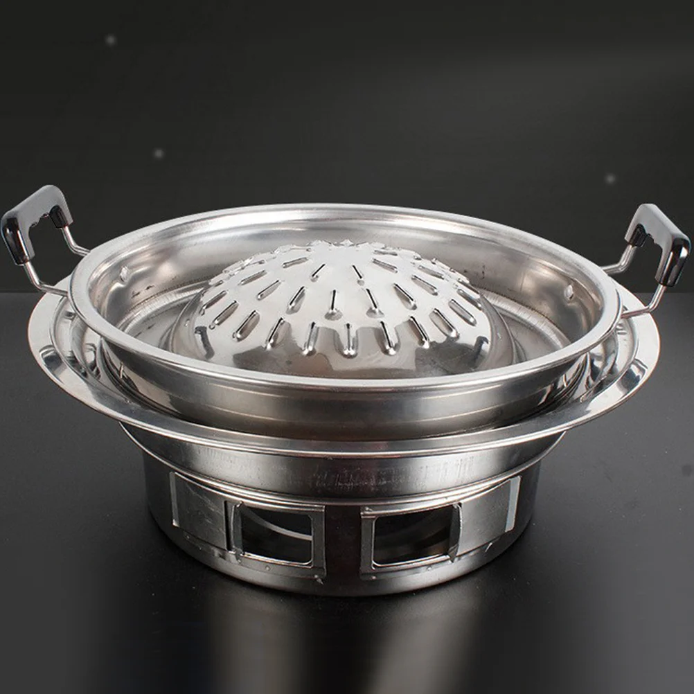 Гриль-плита корейская сковорода для барбекю угольный гриль поднос стойка