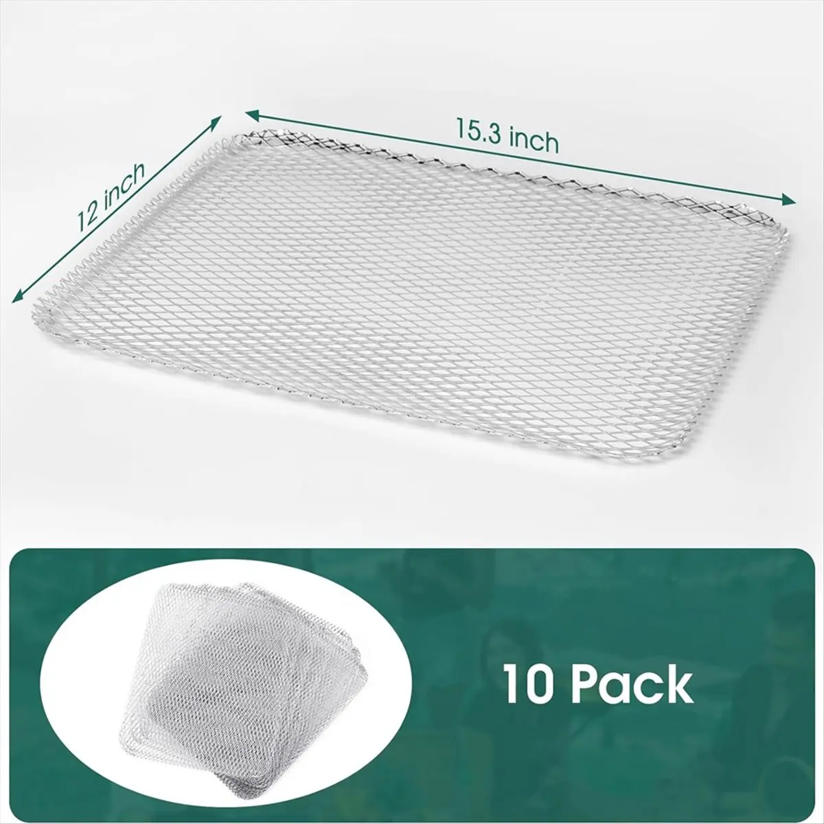 Фото ABNQ Grill Topper, одноразовые подкладки для гриля, 10 штук, для использования на открытом воздухе, одноразовые вкладыши для гриля. №1