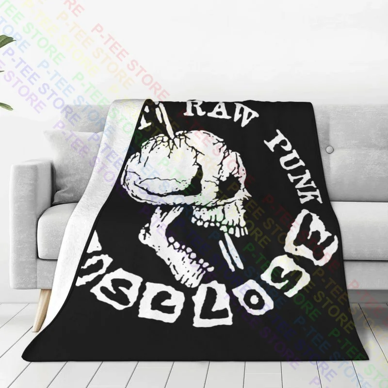 Одеяло из микрофибры с принтом черепа