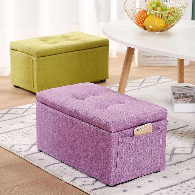 

Entrance Shoes Storage Seat Low Small Creative Fabric Stool Hallway Waiting Office Modern Meuble Salon Household Furniture