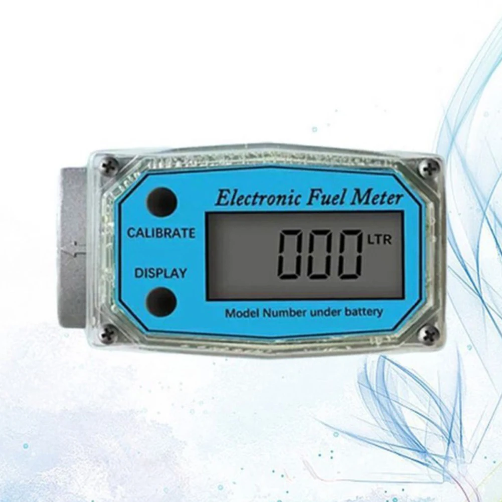 

Aluminum Digital Turbine Flow Meter Flowmeter Gauge PCB Electronic Flow Indicator Sensor Fuel Meter 1 Inch 150L/min 5MPa