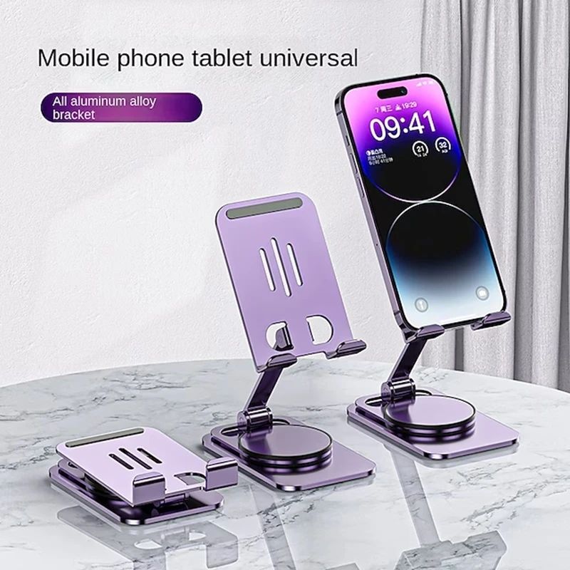 Phone Stand Rotatable Portable Foldable Phone Holder for Desk Compatible with iPad Tablet All Mobile Phone Phone Accessory