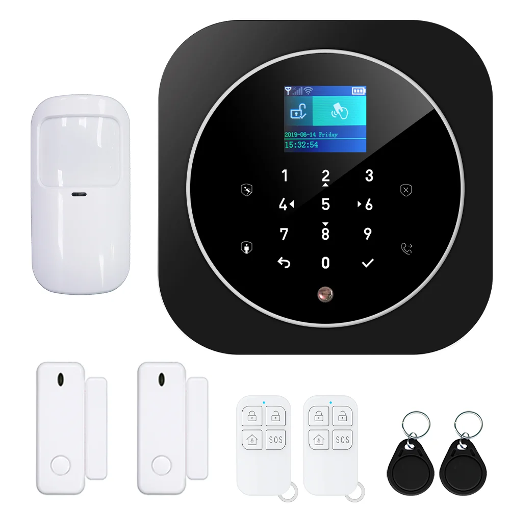 

Tuya Wifi GSM/GPRS Wireless Smart Home Security Alarm System 3G/4G Version Optional Burglar Human Body Induction Anti-theft Host