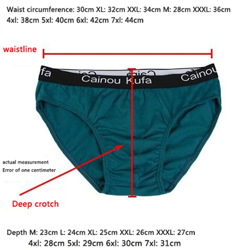 Men's Waist Triangle Cotton Young Men's Underwear Loose Breathable Cotton Shorts Men's Underwear