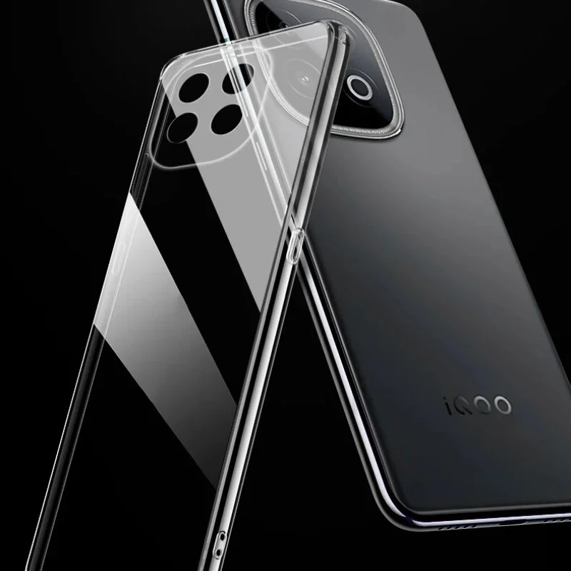 Фото Для Vivo iQOO Z10 Turbo Pro Vovo iQOOZ10TurboPro TurboPro прозрачный мягкий силиконовый чехол из ТПУ, задняя крышка, защитный чехол №2