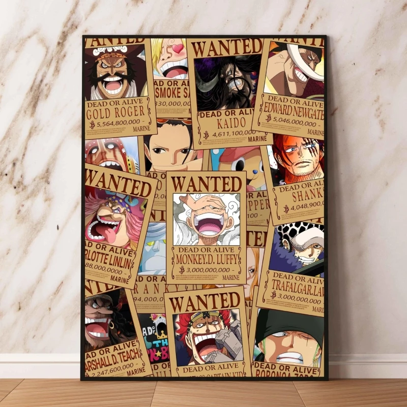 

Canvas Prints One Piece Luffy Robin Zoro Wanted Poster Home Classic Cuadros Best Gift Picture Children Gifts Modern Living Room