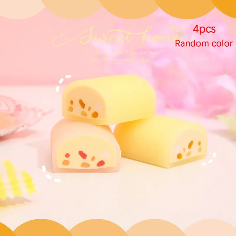 

4 шт., детский резиновый ластик