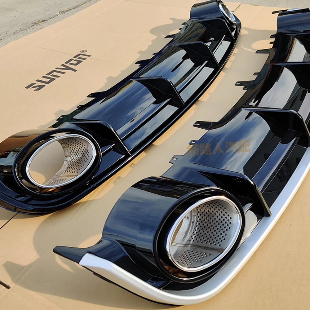 Задний бампер из полипропилена диффузор спойлер для Audi A6 S-line S6 Hatchback Avant Touring 2015-2018