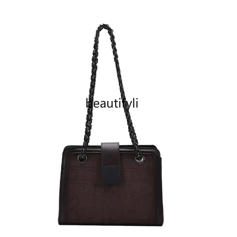 

zq Chain Bag Special-Interest Design High-Grade One-Shoulder Crossbody Popular This Year