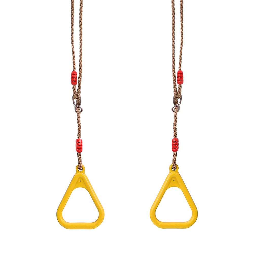 

Children Plastic Trapeze Swing Bar with Plastic Gym Rings Fitness Toy Swing Rope Seat Garden Toy Swings for Outdoor