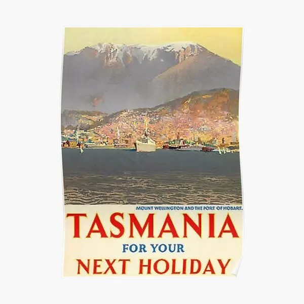 

Винтажный постер Tasmania Australia для путешествий, винтажная роспись, живопись, Декор, украшение для дома, Современная смешная картина без рамки