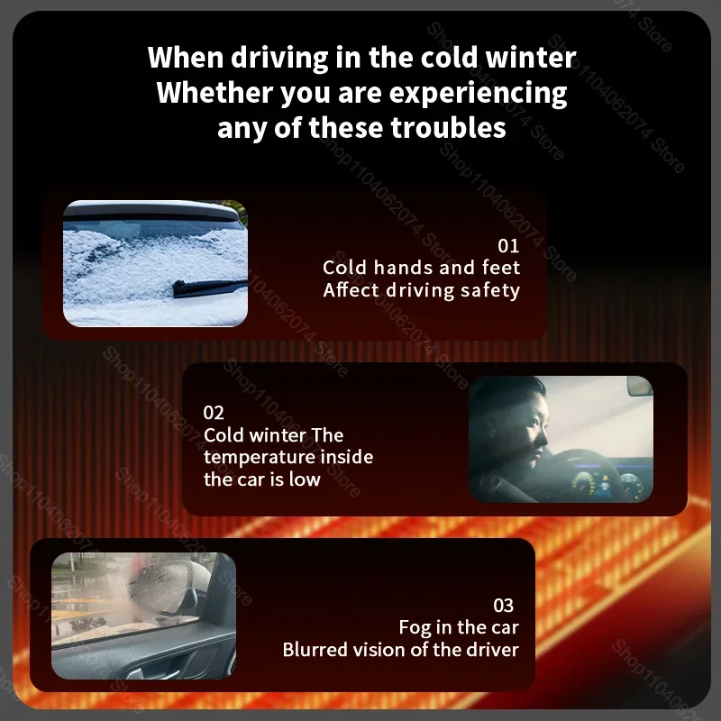 Автомобильный обогреватель 12 В 120 Вт портативный электрический вентилятор