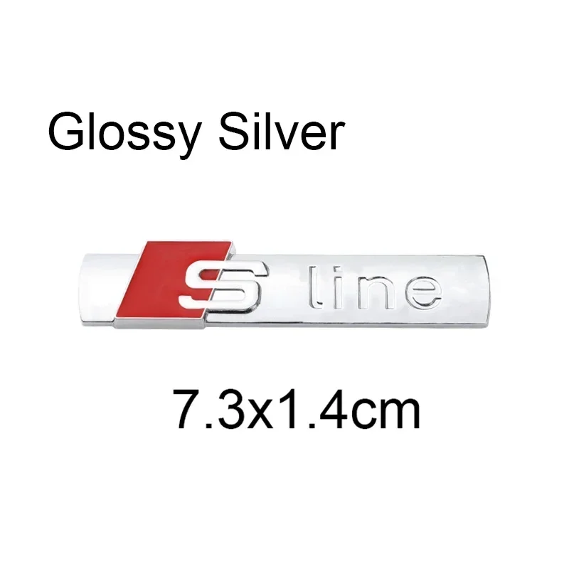 

Металлические наклейки с логотипом S Line, эмблема на задний багажник, боковой значок для Audi A3 A4 A5 A6 S7 A8 S3 S4 S5 S6 S7 S8 Q3 Q5 Q7, аксессуары