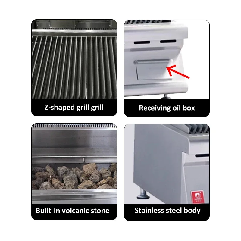 Коммерческое оборудование для ресторана барбекю Char Grill стейк приготовление пищи