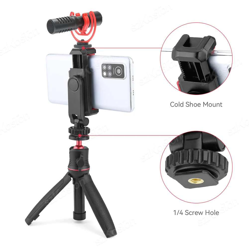 Штатив для телефона универсальный адаптер крепления смартфона с 2 регулируемыми