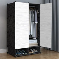 wardrobe simple assembly household bedroom cloth wardrobe rental room childrens clothes storage cabinet folding