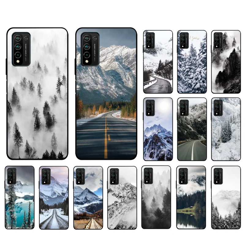 

Snow Mountain Phone Case for Huawei Honor 50 10X Lite 20 7A 7C 8X 9X Pro 9A 8A 8S 9S 10i 20S 20lite 7X 10 lite