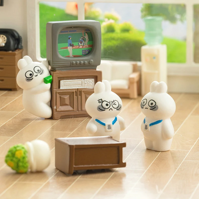 1 шт. мини-креативный мультяшный маленький кролик миниатюрная статуя милые смолы