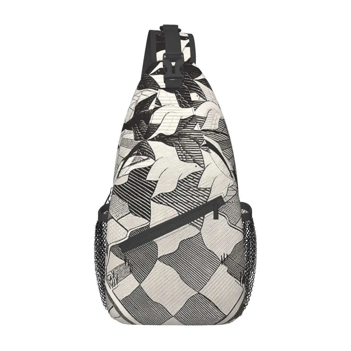 

M.C. Escher Chest Bag Retro Durable Travel Cross chest bag Multi-Style