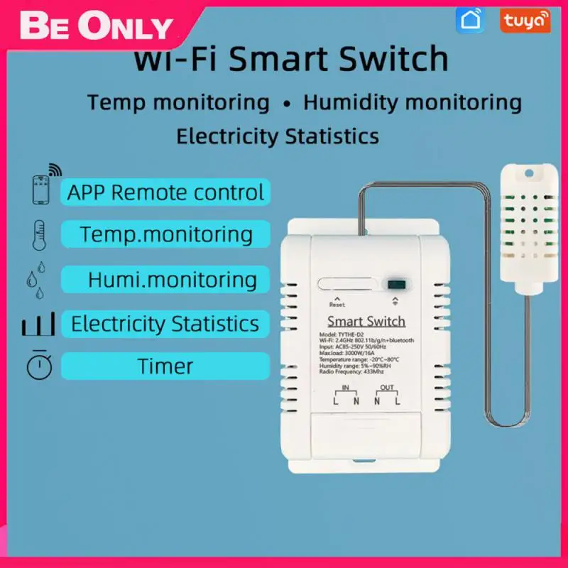 

Умный переключатель с Wi-Fi и управлением через приложение, 16 А