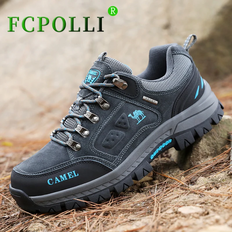 

2022 Hot Sale Hiking Shoes For Men Lace Up Outdoor Walking Shoes Man Top Quality Climbing Shoes Men Anti Slip Brand Sport Shoe