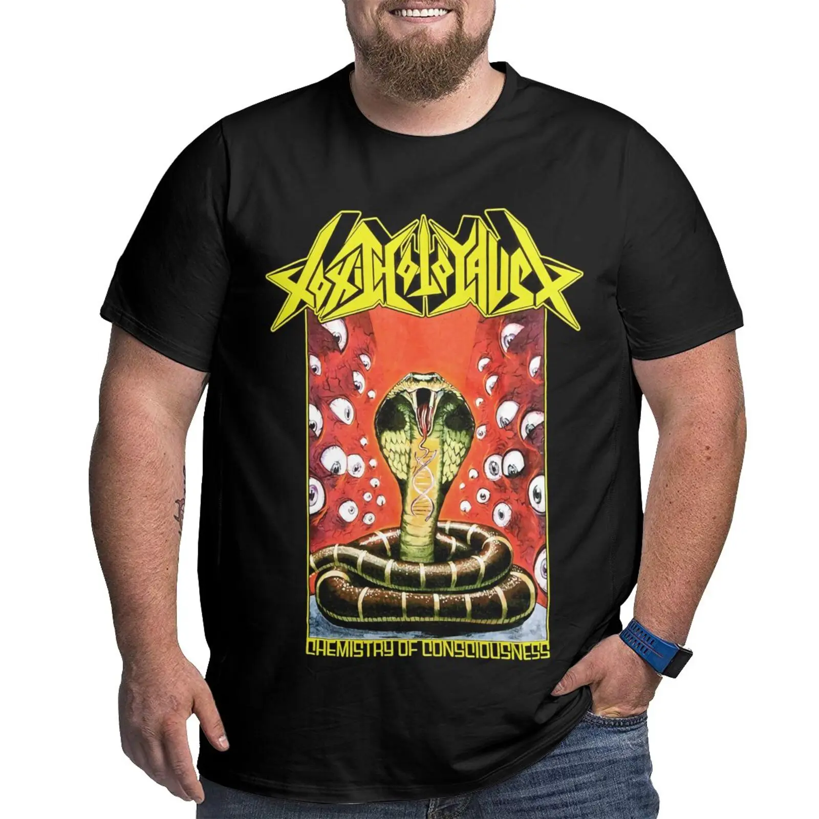 

Toxic Holocaust Chemistry Of Oversized T-Shirt Blouse Graphic T Shirts Short Sleeve T-Shirts Men's T-Shirts Mens Clothes Shirt