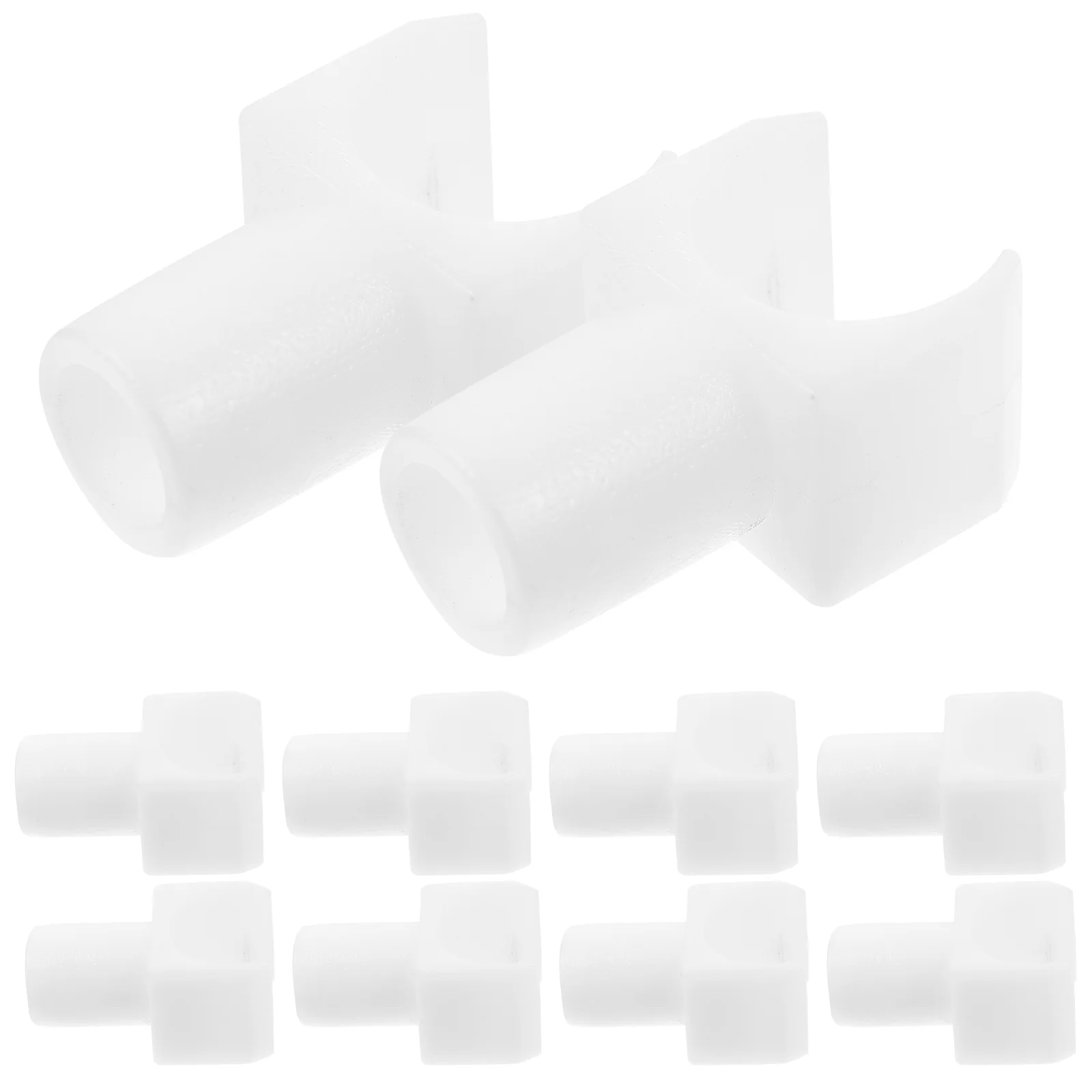 

10 Pcs Drive Wheelchair Replacement Parts Seat Rail Accessories Guide White Abs Support