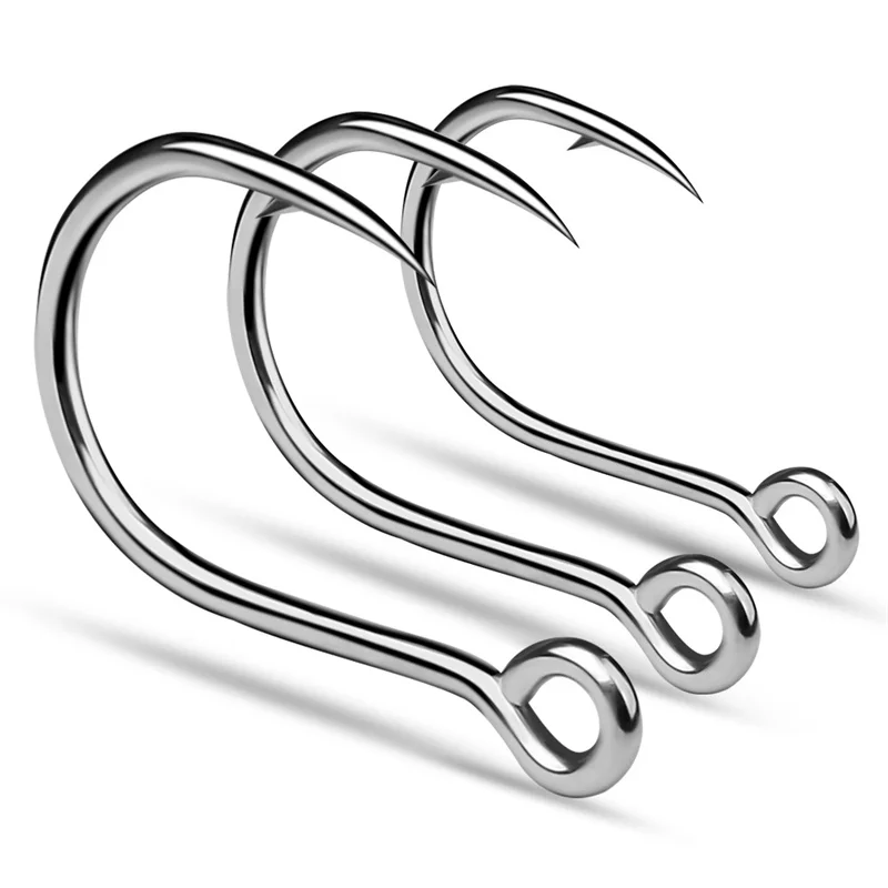 

Sea Fishing Hooks Accessoires Pesca Peche En Mer Anti-seawater Corrosion High Carbon Steel Perforated Fishing Hooks Saltwater