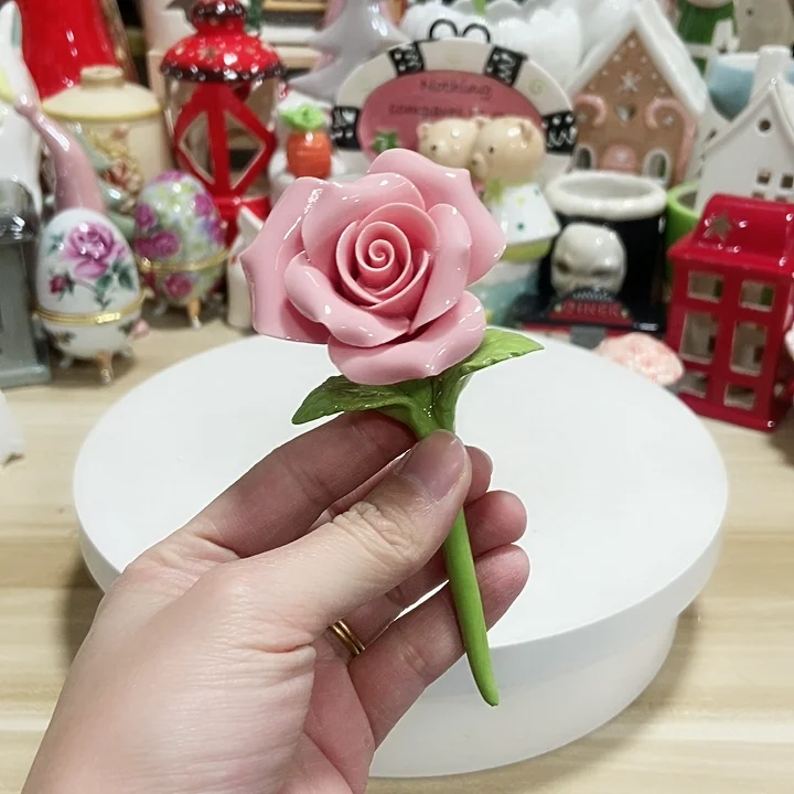 

Керамическая фигурка, психический песок, настольная игра, коробка для кортовой терапии, Роза