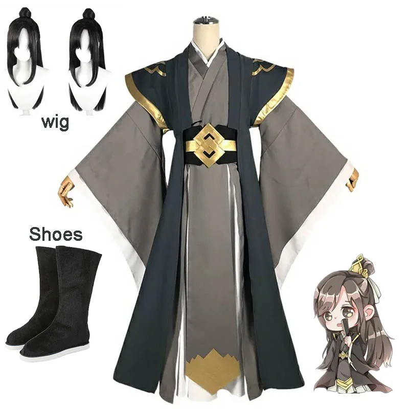 

The Founder of Diabolism Nie HuaiSang Adult Cosplay Costume MO DAO ZU SHI Anime Ancient Chinese Men Women Costume Full Set wig