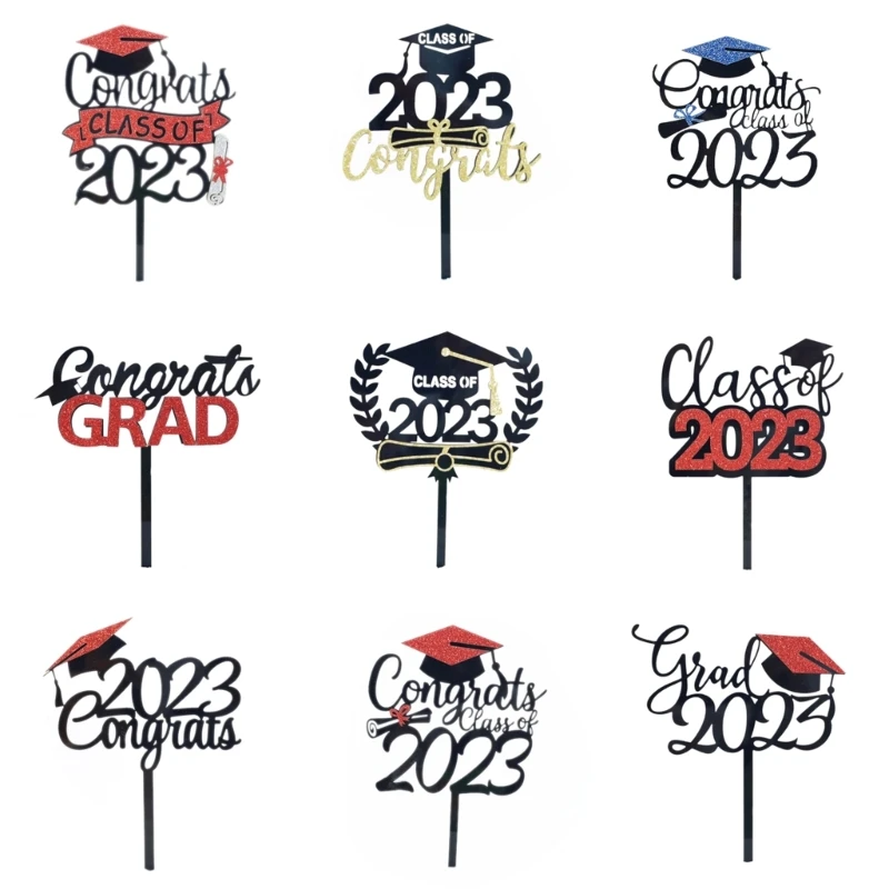 

Выпускной 2023 поздравления-градиент искусственное торт поздравление выпускной для студентов Выпускной вечерние украшение торта