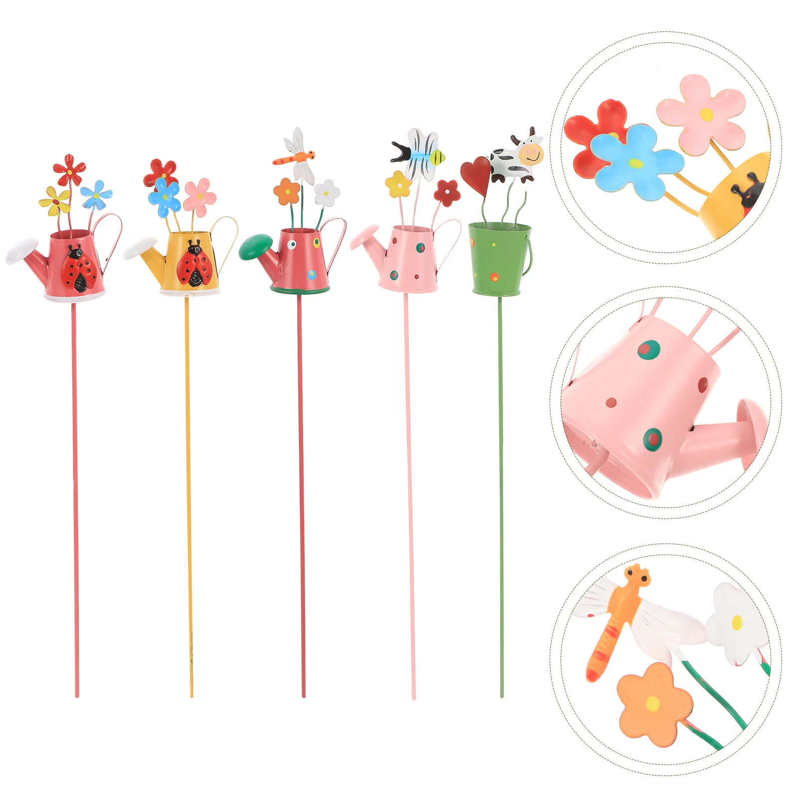 

Stakes Flower Garden Metal Outdoordecorativestick Iron Pick Flowers Pot Decor Picks Decoration Fairy Floral Gardensornaments
