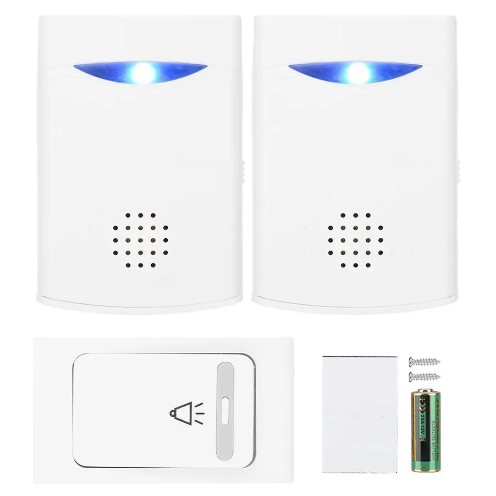 

Беспроводной дистанционный дверной звонок, цифровой дверной звонок, музыкальный звонок, 1 передатчик, 2 приемника