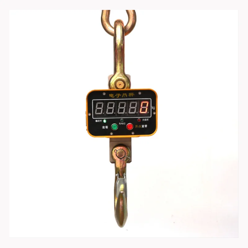 

Industrial Digital Crane Scale High Precision Rechargeable Remote Control 2T Electronic Crane Scale New