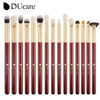ducare 15pcs make up brushes set brush makeup brush eyeliner eyebrow shader eye shadow blending brushes natural synthetic hair
