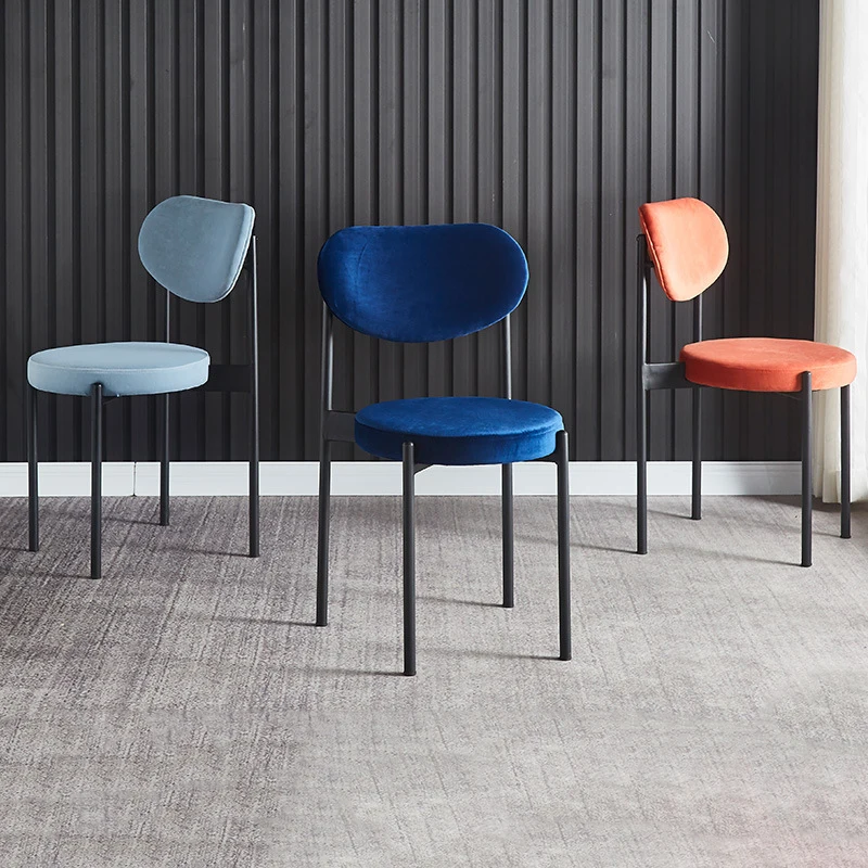 Мебель для ресторана кофейни мягкий стул Солнце и Луна металлический каркас