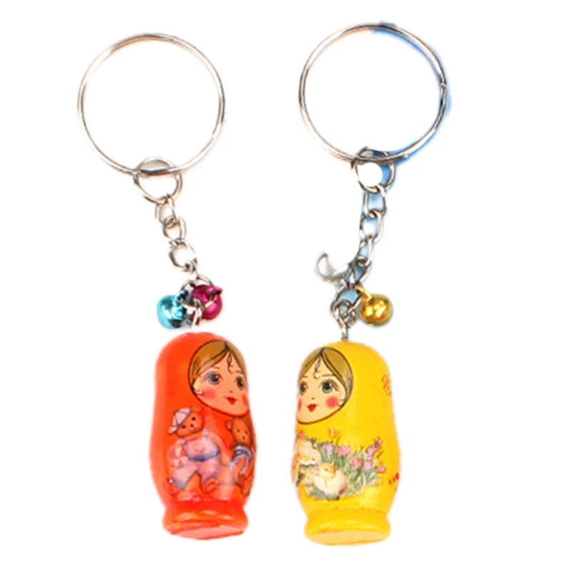 

Handmade Pendant Matryoshka Stacking Nested Dolls Souvenir Kids’ Favor Bag Accs