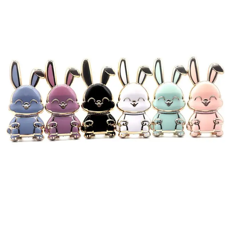 

Cartoon Rabbit Ring Bracket 3D Folding Lazy Ring Multi-function Mobile Phone Bracket Foldable Finger Ring Kickstand