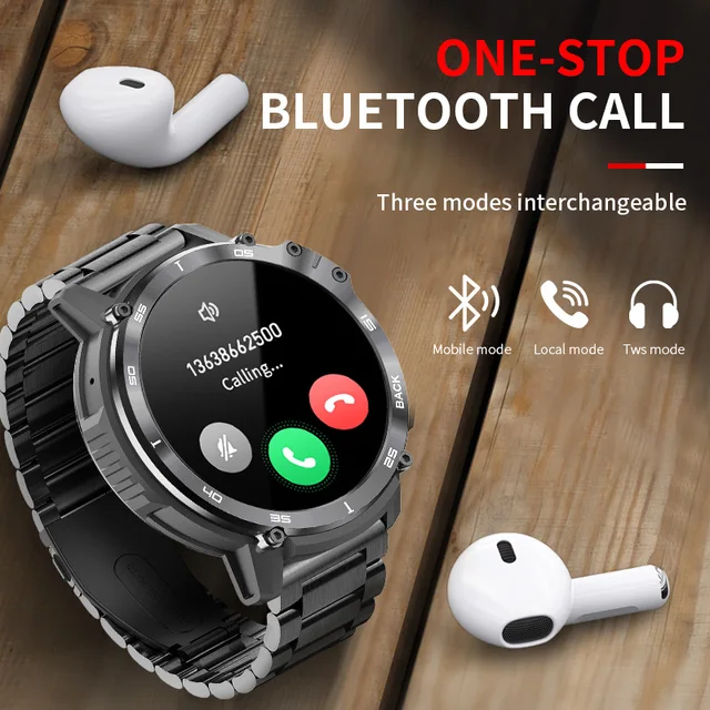 LIGE 2023 Smart Watch Men 4G ROM Voice Call Sports Watches Local Music Playback IP68 Waterproof Smartwatch Support TWS Earphone 3