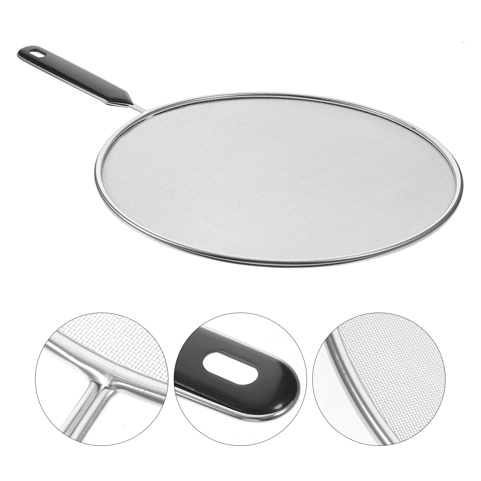 Oil Net Cover Splatter Guards Frying Stainless Steel Backsplash Pot Metal Screen Mesh Lid Heavy Grease