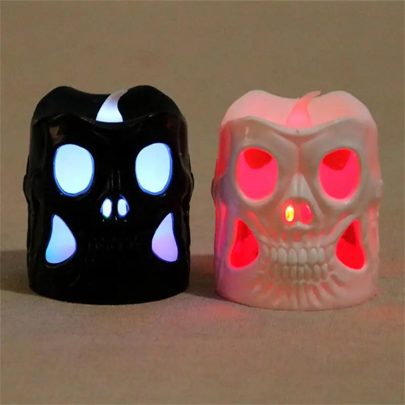 

Intricate Details Pumpkin Lantern Haunting Beauty Halloween Skull Lights Halloween Bar Decoration Creepy Atmosphere Easy To Use