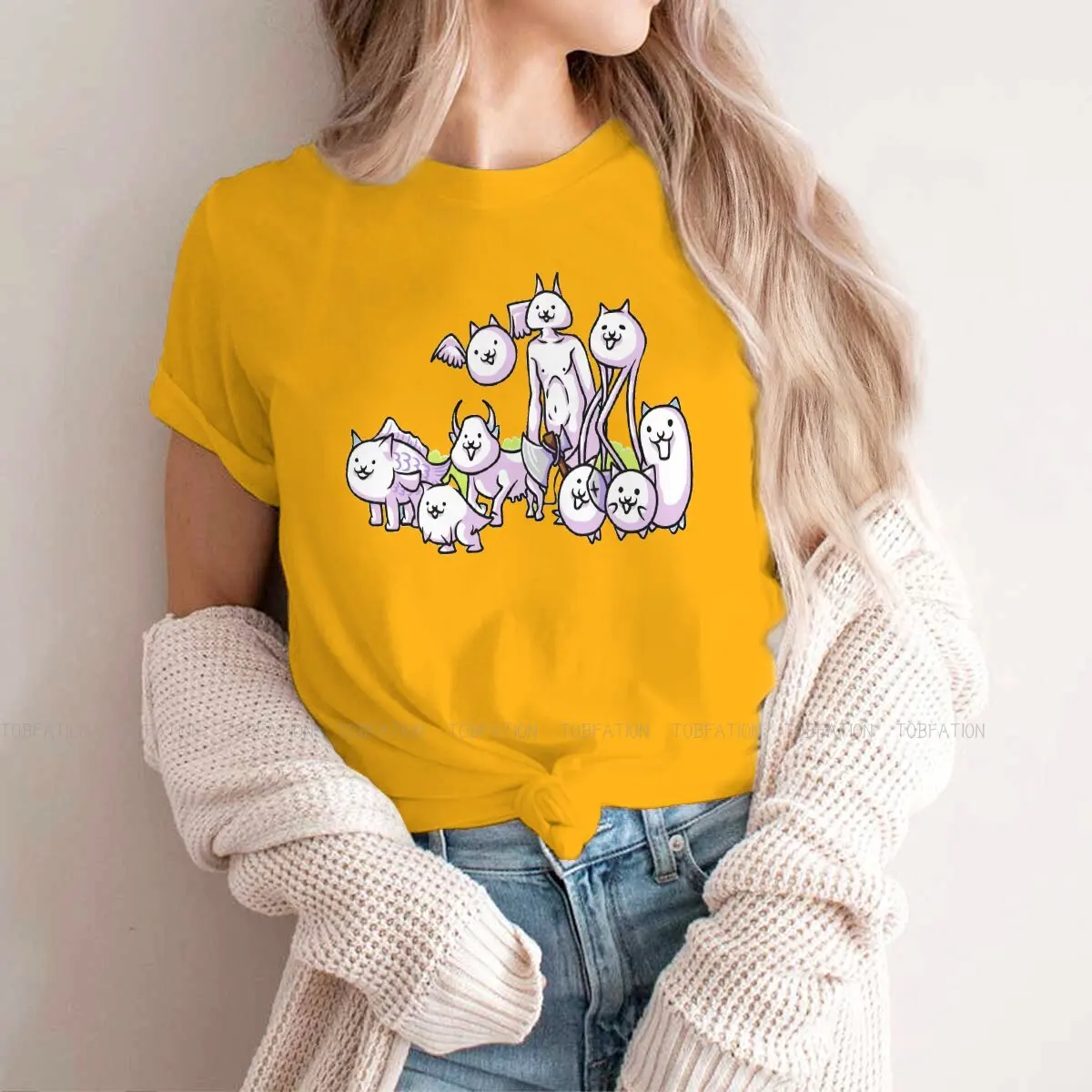 

Специальная футболка для команды для девочек, Боевая кошка, игра 5XL, креативный подарок, одежда, футболка, горячая распродажа