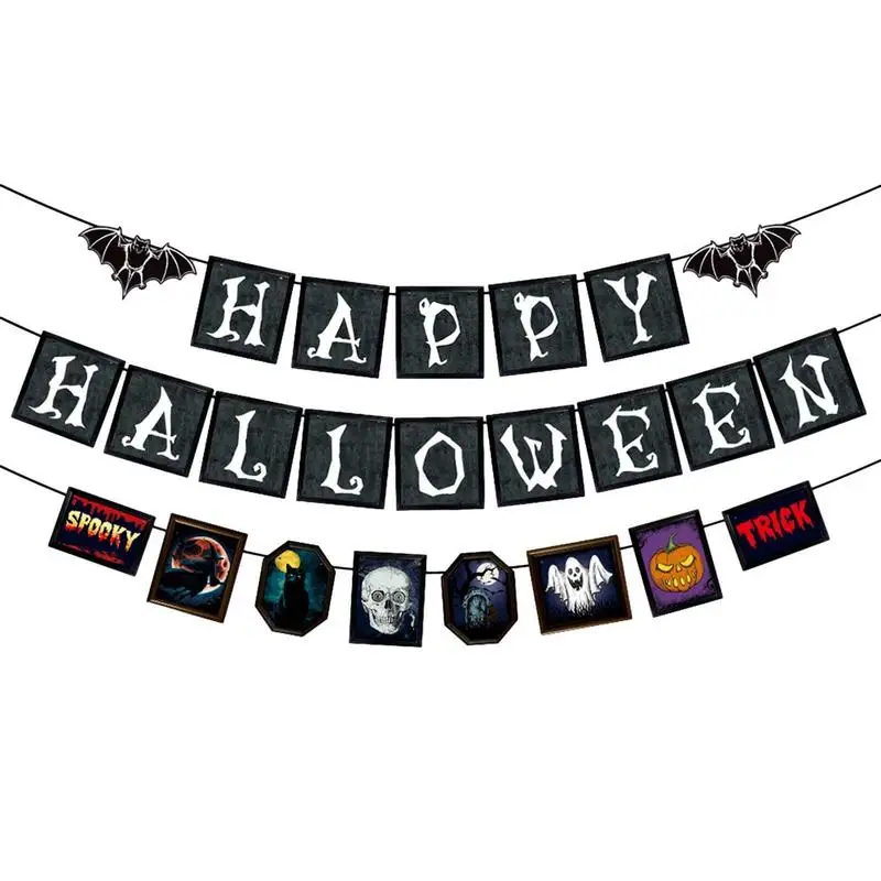 

Happy Halloween Decorations 2023 Scary Window Banners For Halloween With Spice Signs Party Decorations For Home Store Apartment