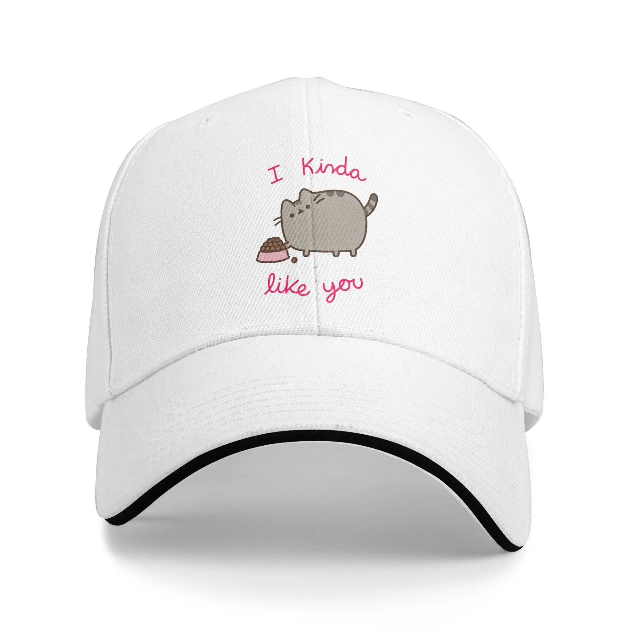Фото Бейсболка P-pusheen I Kinda Like You Sun, летняя модная кепка-тракер для мужчин, для походов и рыбалки №2